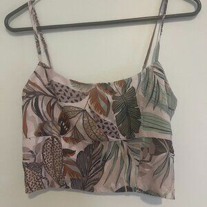 Super Natural Silk Cropped Tank